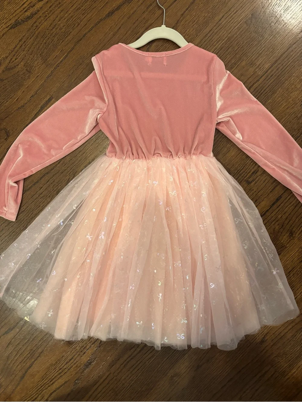 Like New 💖 Pink Velvet & Light Pink Tulle Party Dress